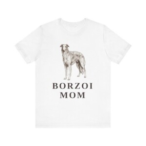 Borzoi Mom Shirt, Vintage Dog Sketch Tee, Dog Mom Gift