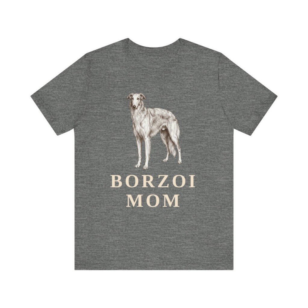 Borzoi Mom Shirt, Vintage Dog Sketch Tee, Dog Mom Gift