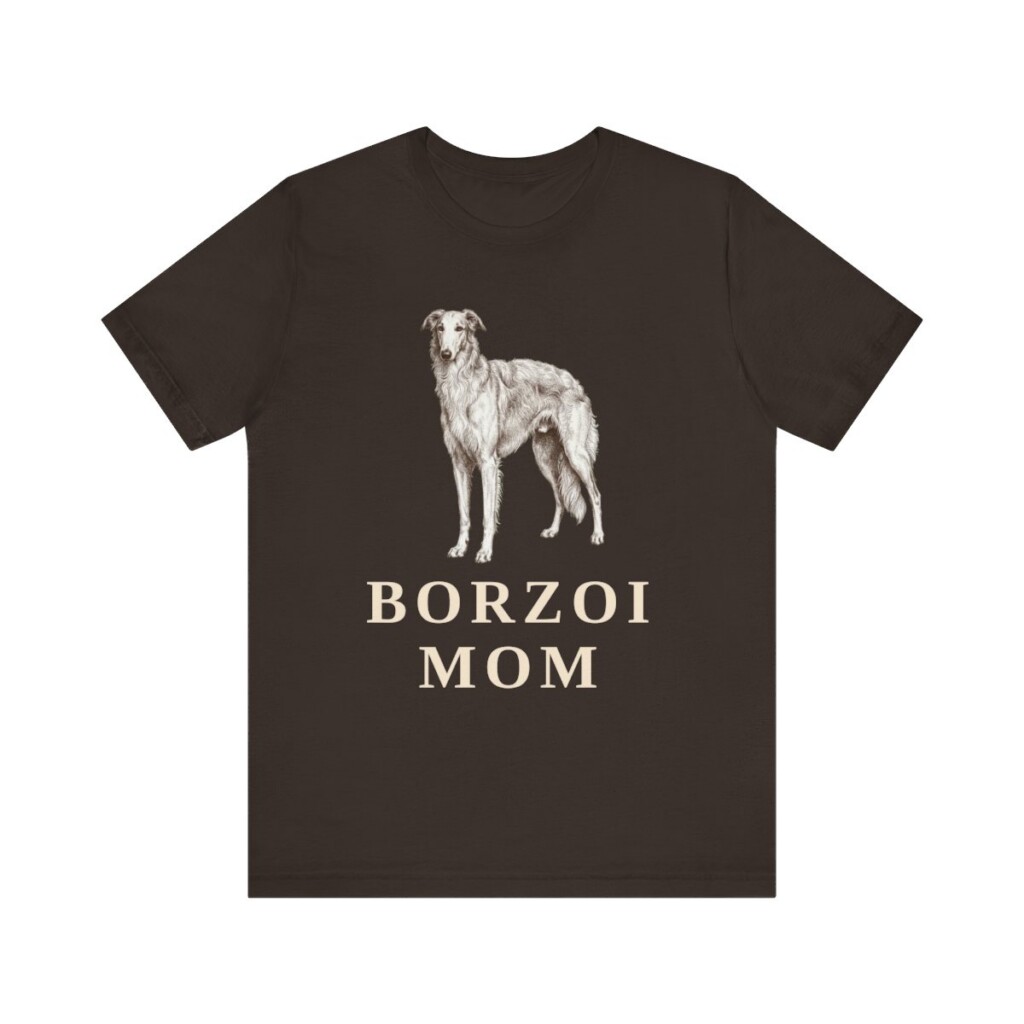 Borzoi Mom Shirt, Vintage Dog Sketch Tee, Dog Mom Gift
