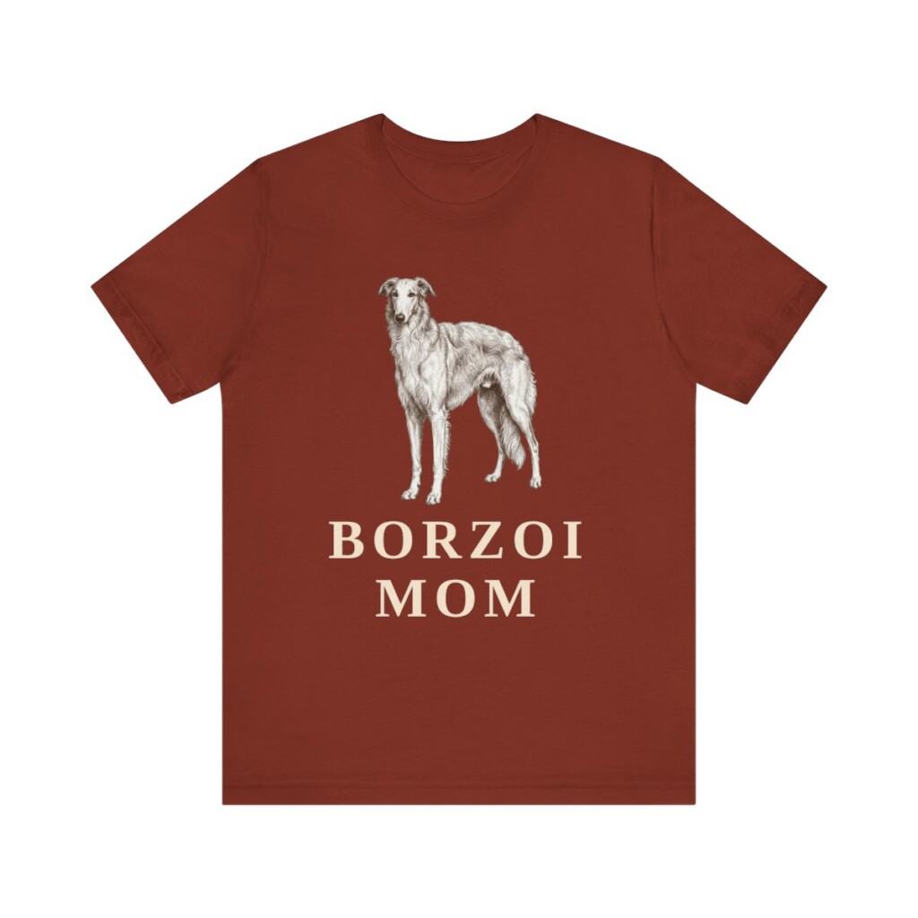 Borzoi Mom Shirt, Vintage Dog Sketch Tee, Dog Mom Gift