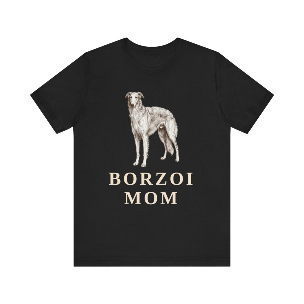 Borzoi Mom Shirt, Vintage Dog Sketch Tee, Dog Mom Gift