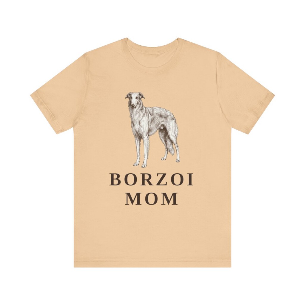 Borzoi Mom Shirt, Vintage Dog Sketch Tee, Dog Mom Gift