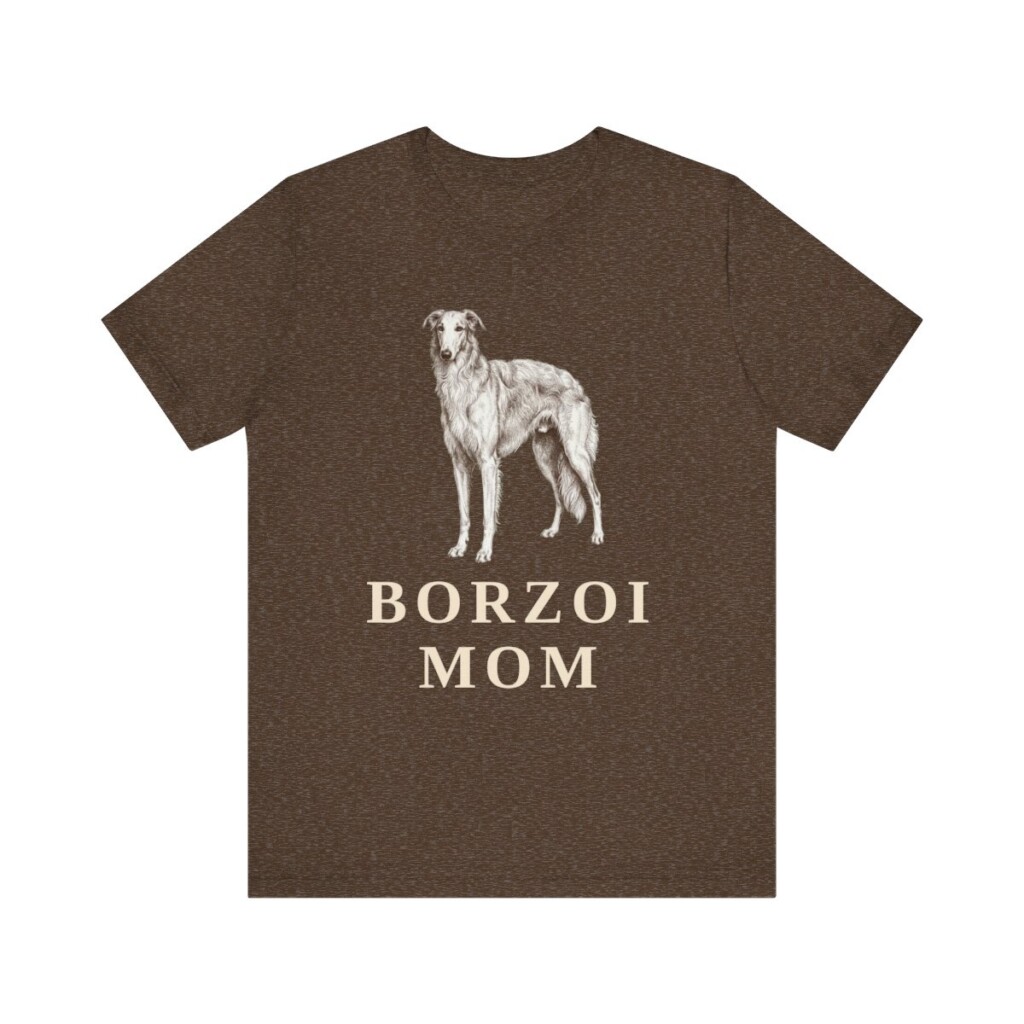 Borzoi Mom Shirt, Vintage Dog Sketch Tee, Dog Mom Gift