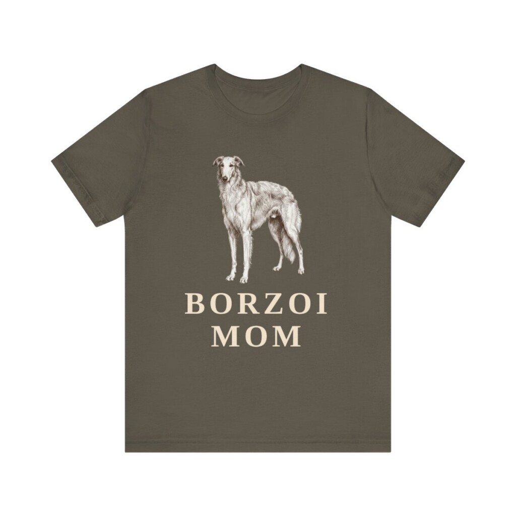 Borzoi Mom Shirt, Vintage Dog Sketch Tee, Dog Mom Gift