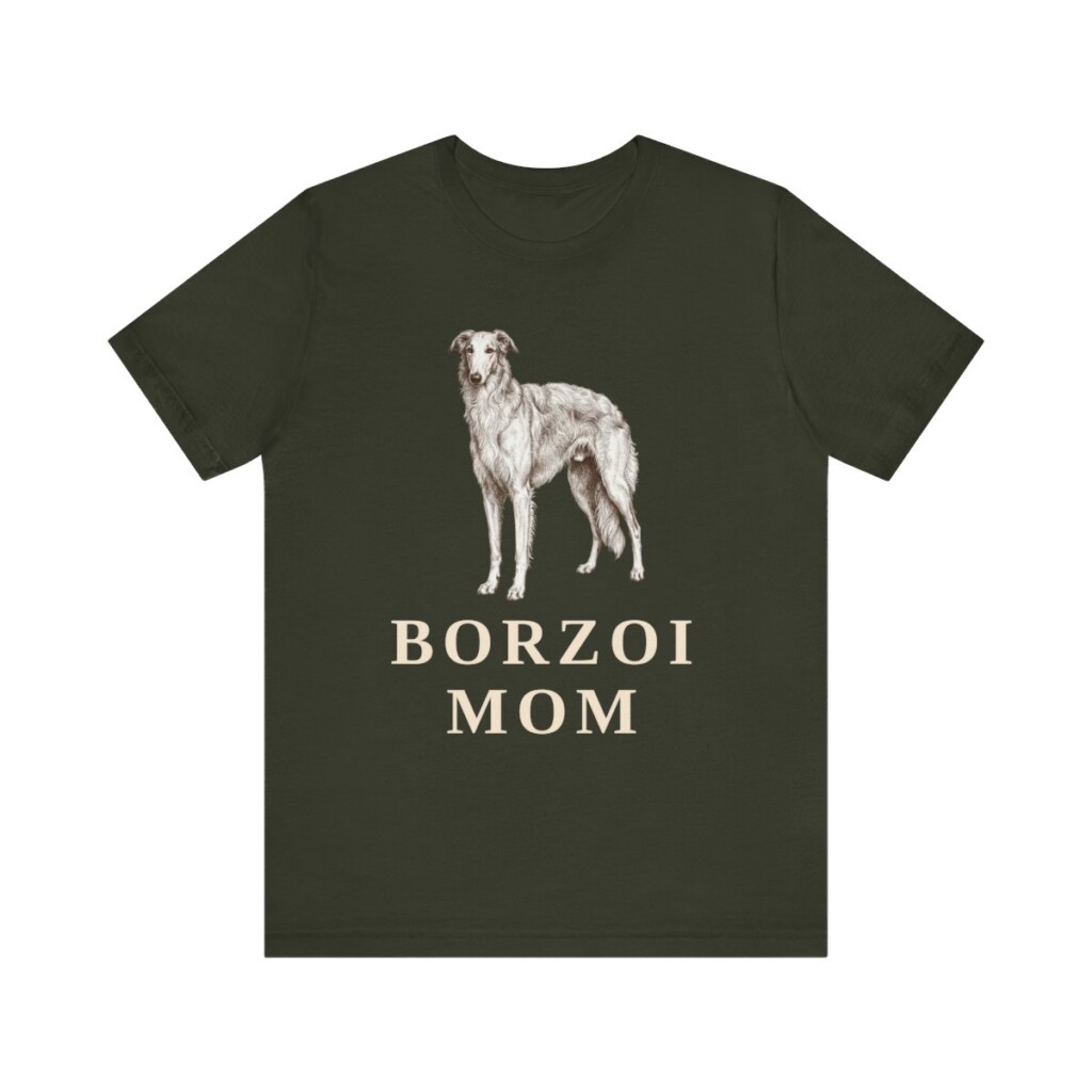 Borzoi Mom Shirt, Vintage Dog Sketch Tee, Dog Mom Gift
