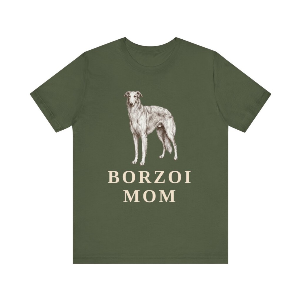 Borzoi Mom Shirt, Vintage Dog Sketch Tee, Dog Mom Gift