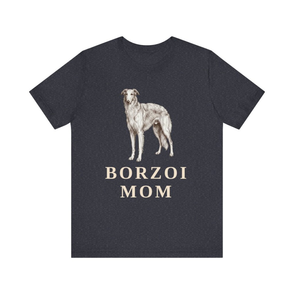 Borzoi Mom Shirt, Vintage Dog Sketch Tee, Dog Mom Gift