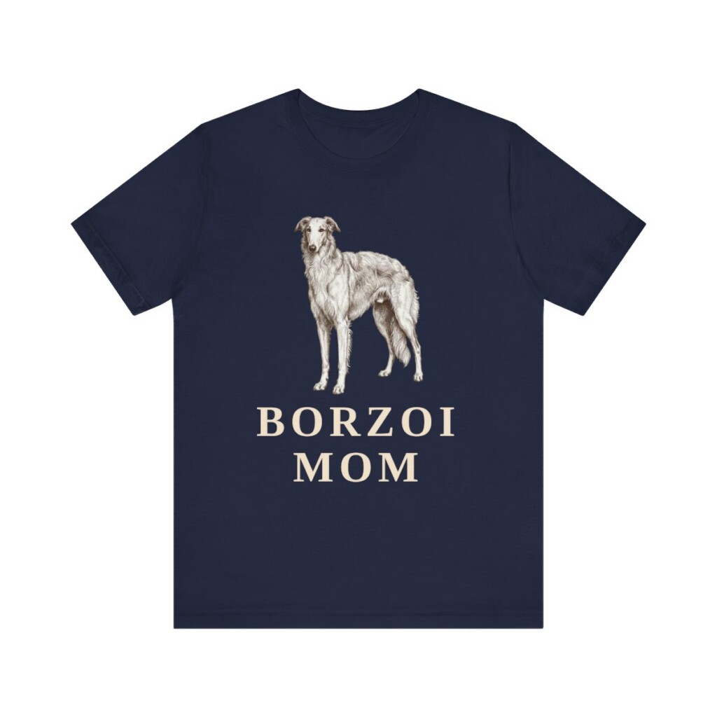 Borzoi Mom Shirt, Vintage Dog Sketch Tee, Dog Mom Gift
