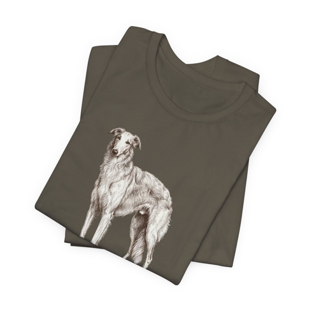 Borzoi Mom Shirt, Vintage Dog Sketch Tee, Dog Mom Gift
