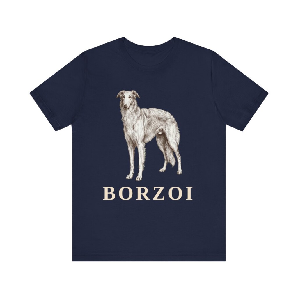 Borzoi Lover Shirt, Vintage Dog Sketch Tee, Dog Lover Gift