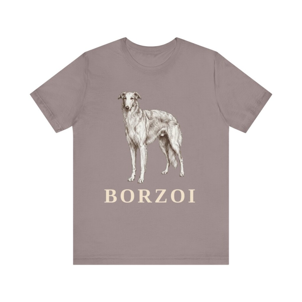 Borzoi Lover Shirt, Vintage Dog Sketch Tee, Dog Lover Gift