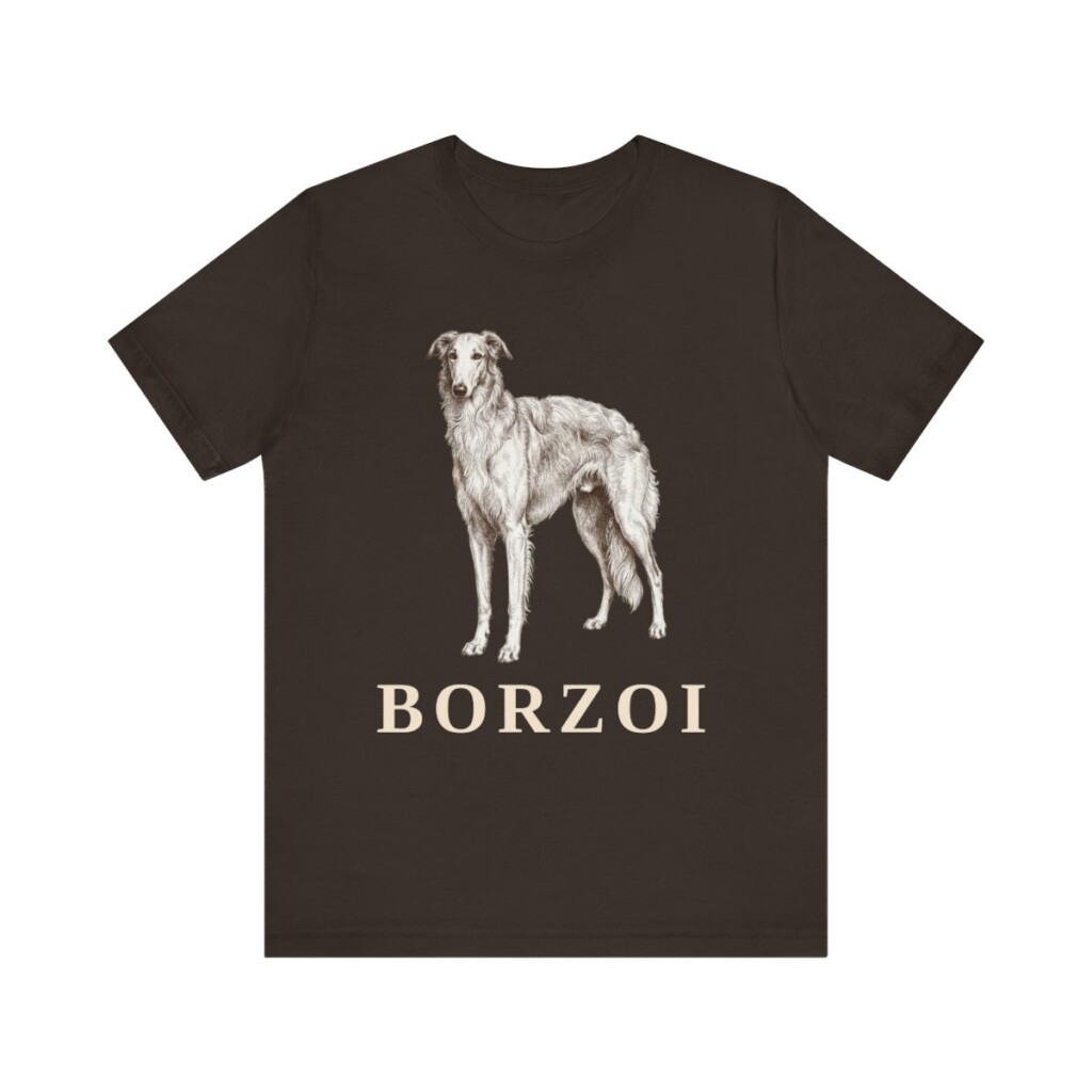 Borzoi Lover Shirt, Vintage Dog Sketch Tee, Dog Lover Gift