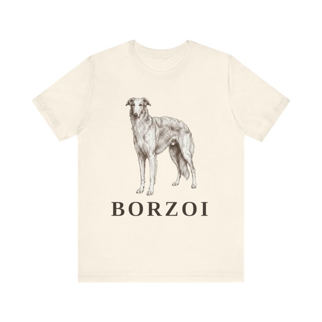 Borzoi Lover Shirt, Vintage Dog Sketch Tee, Dog Lover Gift