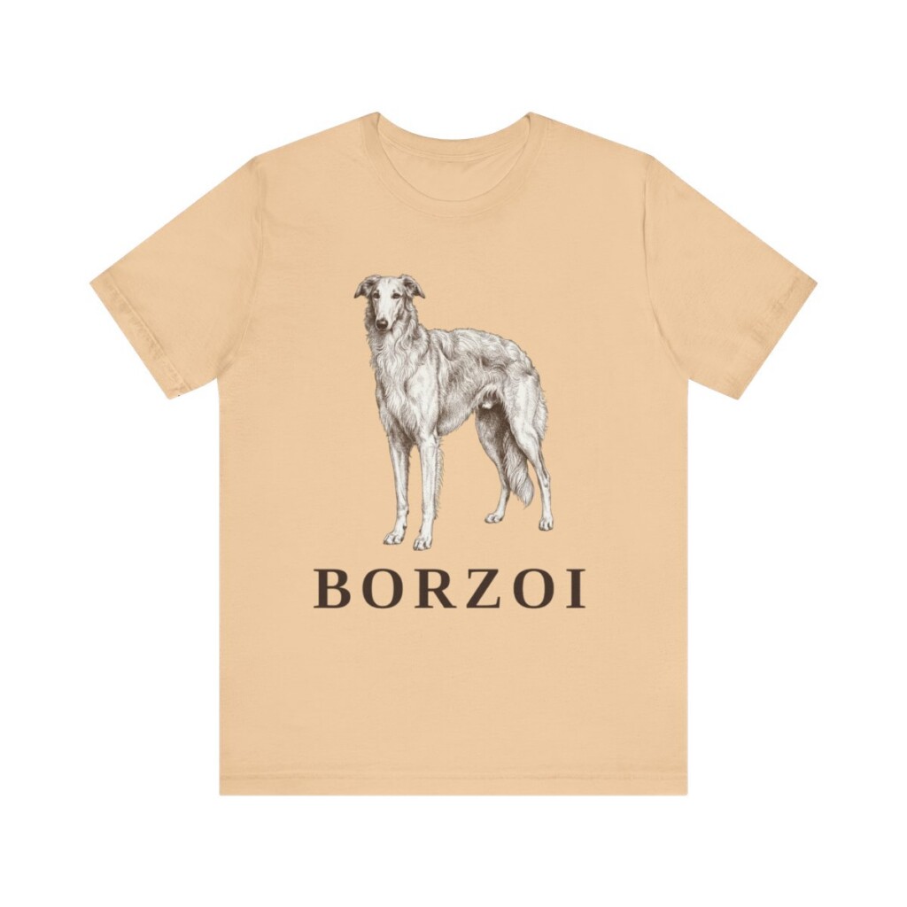 Borzoi Lover Shirt, Vintage Dog Sketch Tee, Dog Lover Gift