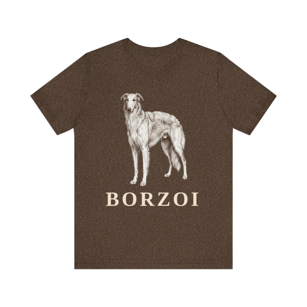 Borzoi Lover Shirt, Vintage Dog Sketch Tee, Dog Lover Gift