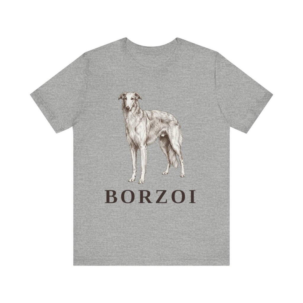 Borzoi Lover Shirt, Vintage Dog Sketch Tee, Dog Lover Gift