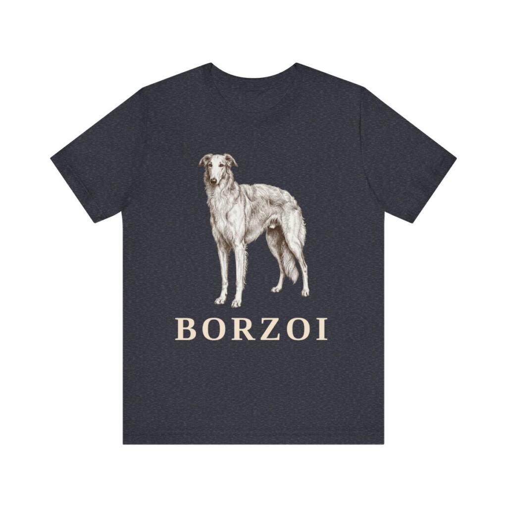 Borzoi Lover Shirt, Vintage Dog Sketch Tee, Dog Lover Gift