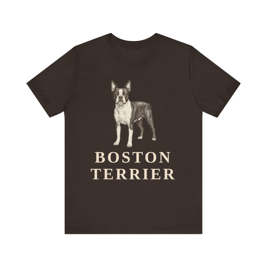 Boston Terrier Lover Shirt, Vintage Dog Sketch Tee, Dog Lover Gift Boston Terrier Lover Shirt, Vintage Dog Sketch Tee, Dog Lover Gift