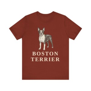Boston Terrier Lover Shirt, Vintage Dog Sketch Tee, Dog Lover Gift