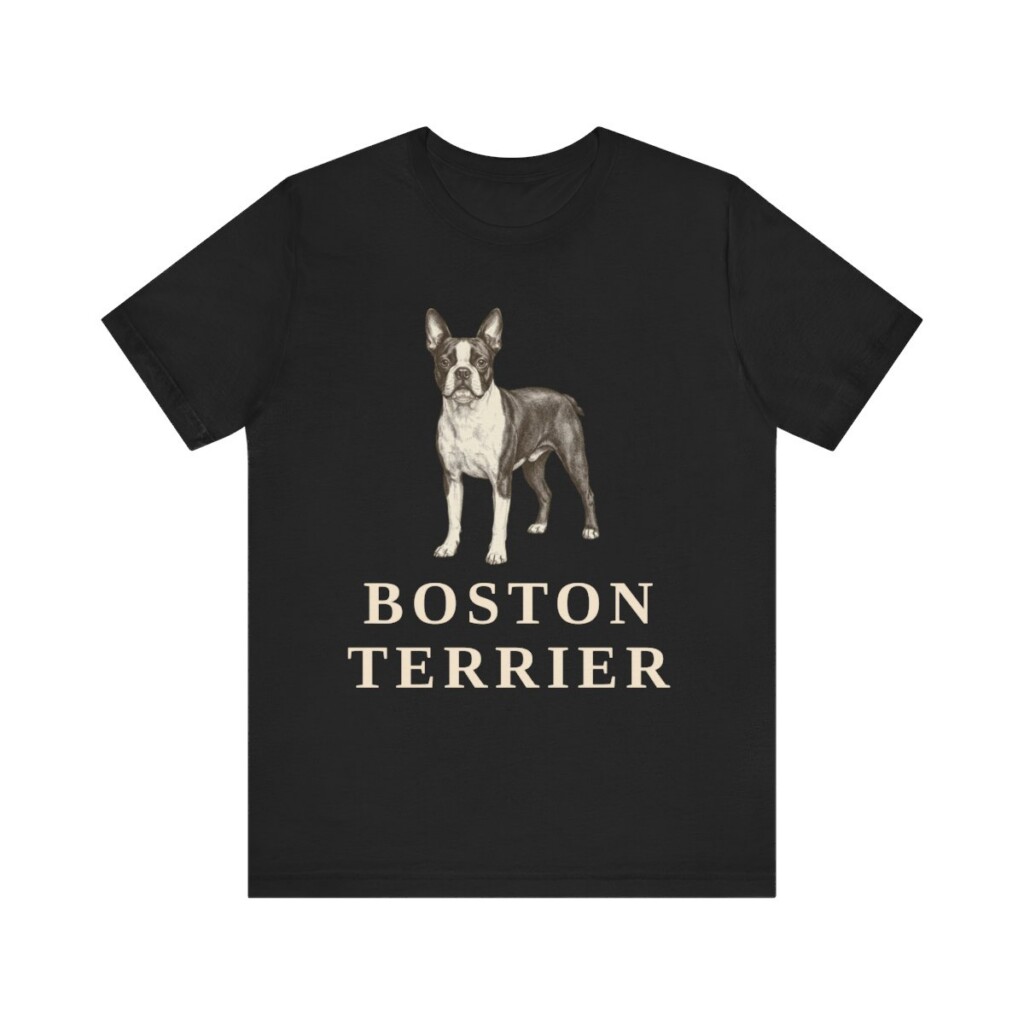 Boston Terrier Lover Shirt, Vintage Dog Sketch Tee, Dog Lover Gift Boston Terrier Lover Shirt, Vintage Dog Sketch Tee, Dog Lover Gift