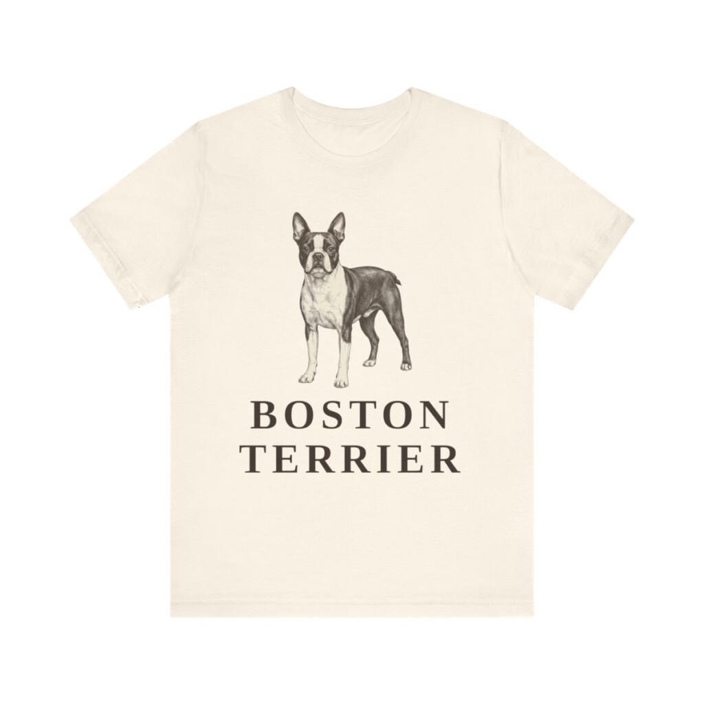 Boston Terrier Lover Shirt, Vintage Dog Sketch Tee, Dog Lover Gift Boston Terrier Lover Shirt, Vintage Dog Sketch Tee, Dog Lover Gift