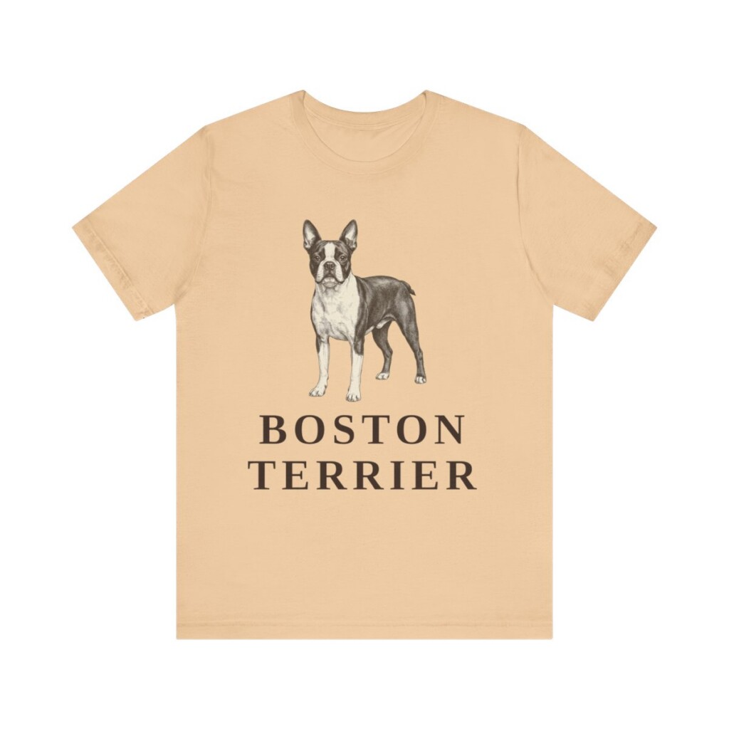 Boston Terrier Lover Shirt, Vintage Dog Sketch Tee, Dog Lover Gift Boston Terrier Lover Shirt, Vintage Dog Sketch Tee, Dog Lover Gift