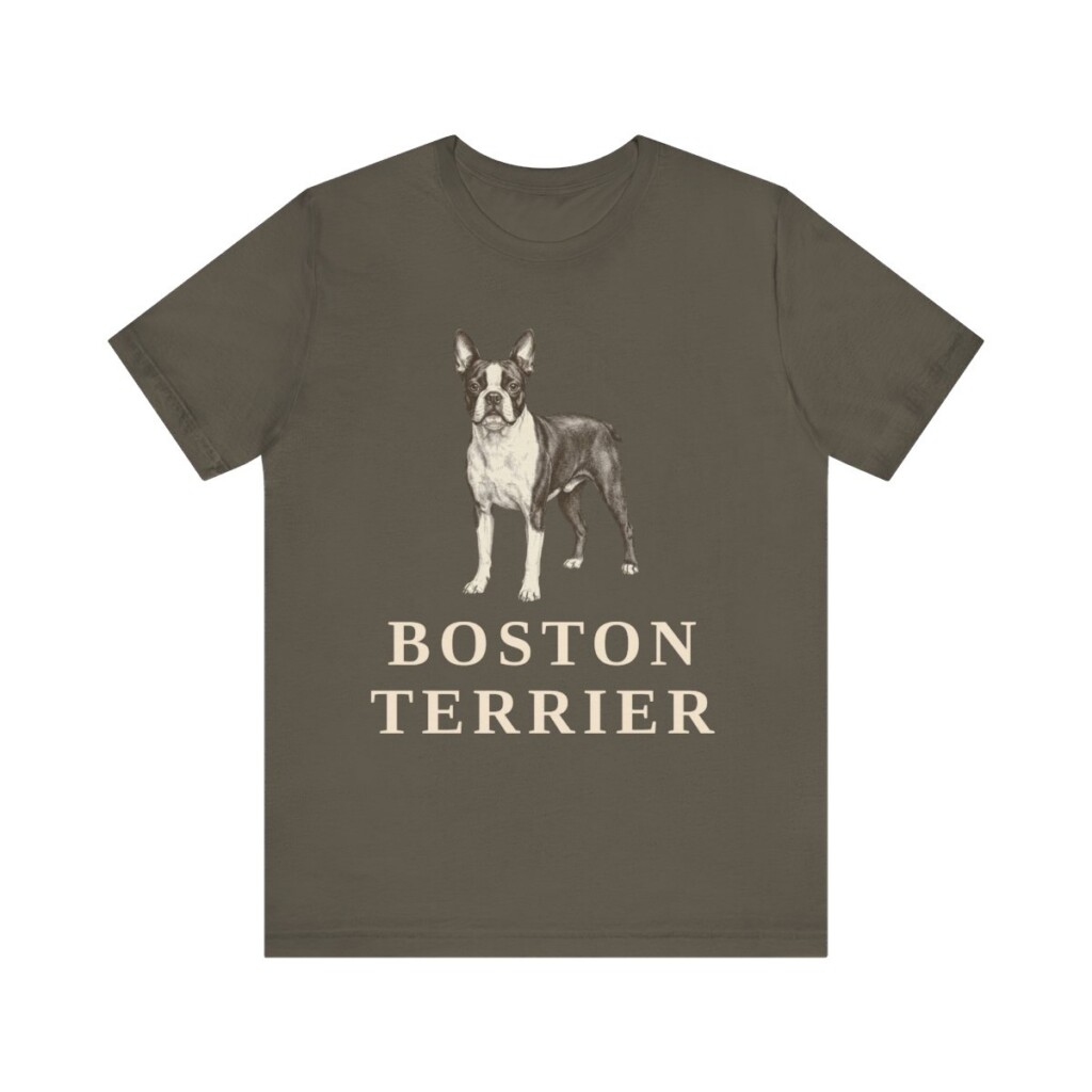 Boston Terrier Lover Shirt, Vintage Dog Sketch Tee, Dog Lover Gift Boston Terrier Lover Shirt, Vintage Dog Sketch Tee, Dog Lover Gift