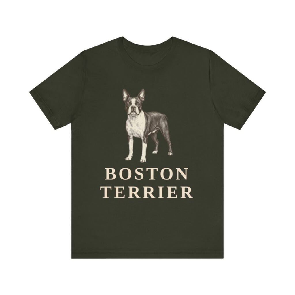 Boston Terrier Lover Shirt, Vintage Dog Sketch Tee, Dog Lover Gift Boston Terrier Lover Shirt, Vintage Dog Sketch Tee, Dog Lover Gift