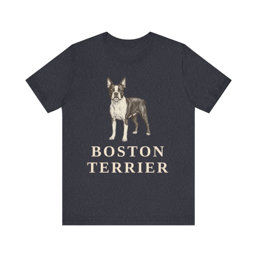 Boston Terrier Lover Shirt, Vintage Dog Sketch Tee, Dog Lover Gift Boston Terrier Lover Shirt, Vintage Dog Sketch Tee, Dog Lover Gift