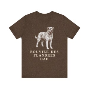 Bouvier des Flandres Dad Shirt, Vintage Dog Sketch Tee, Dog Dad Gift