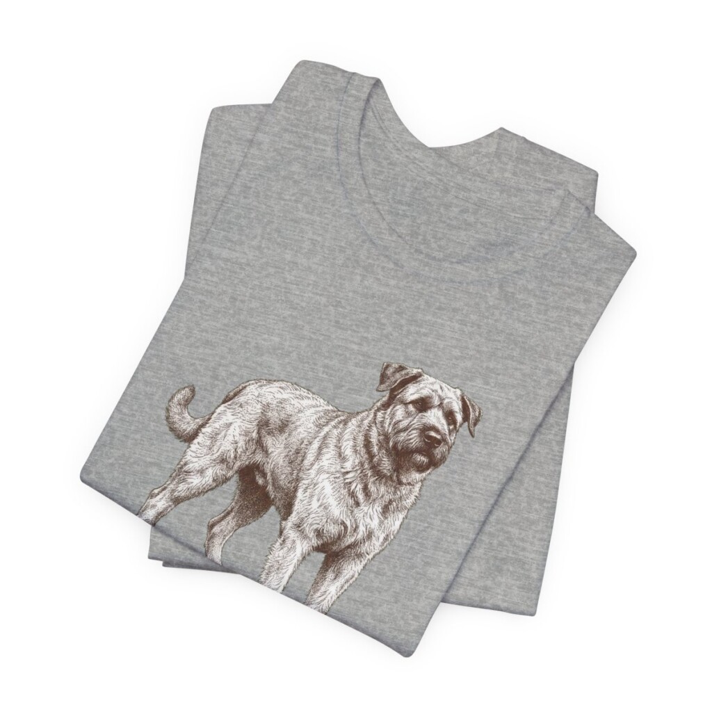 Bouvier des Flandres Dad Shirt, Vintage Dog Sketch Tee, Dog Dad Gift