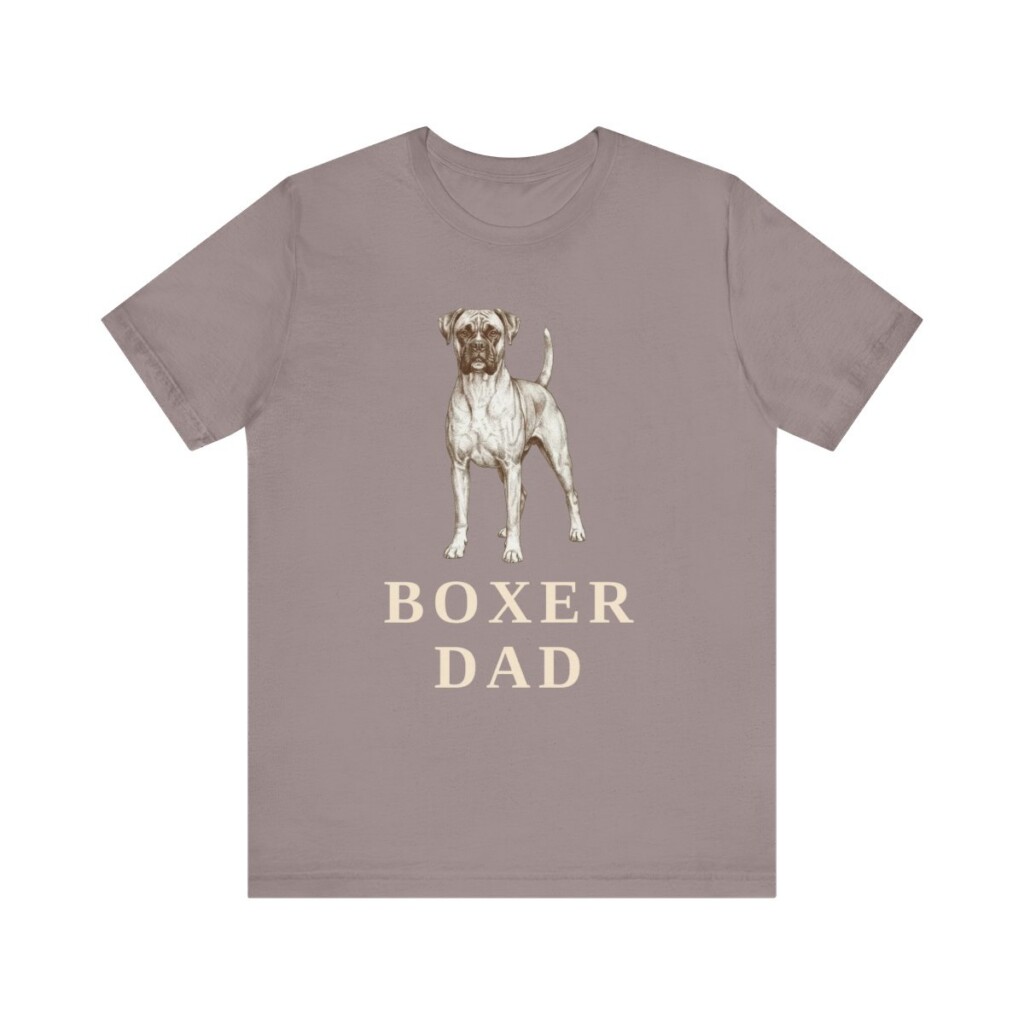 Boxer Dad Shirt, Vintage Dog Sketch Tee, Dog Dad Gift
