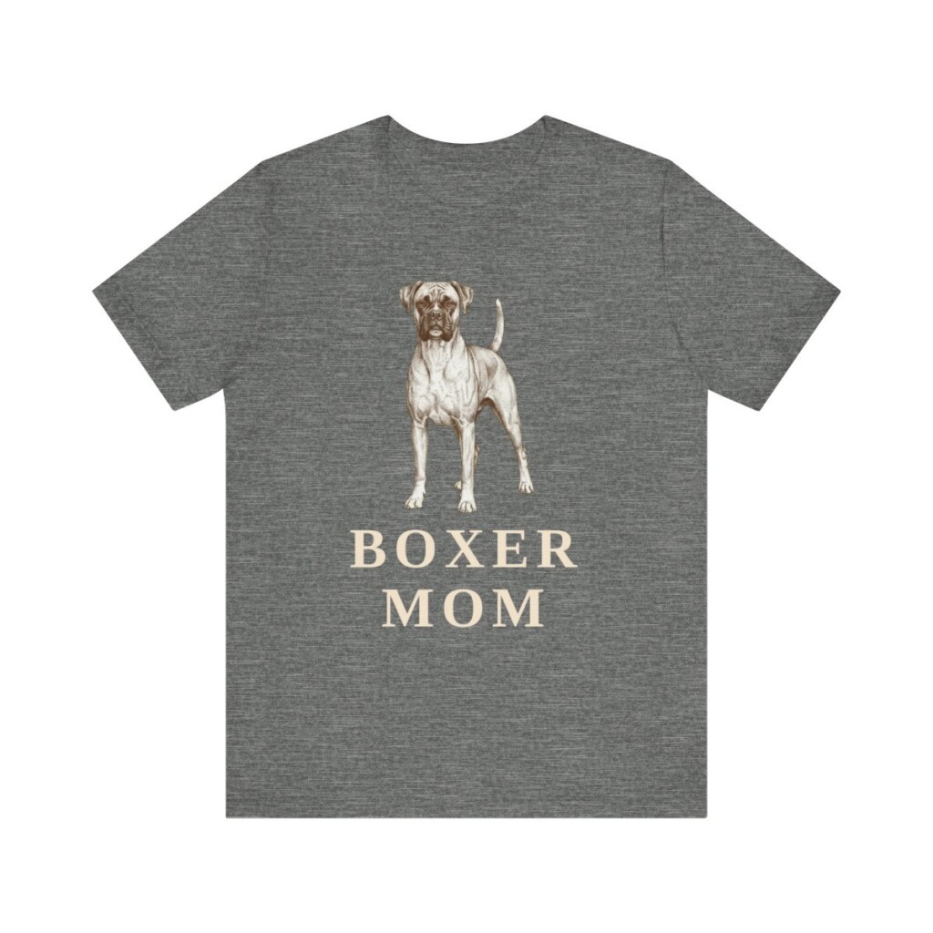Boxer Mom Shirt, Vintage Dog Sketch Tee, Dog Mom Gift