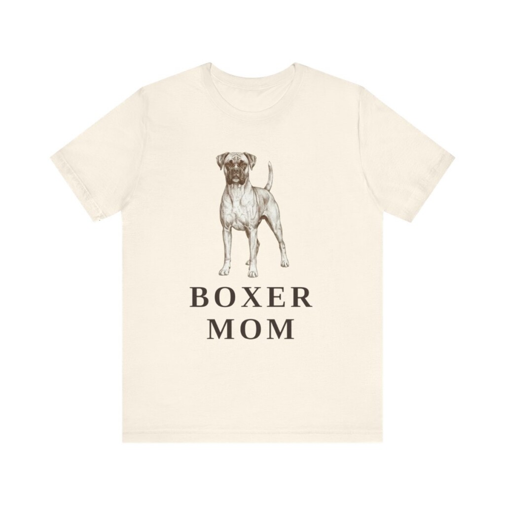 Boxer Mom Shirt, Vintage Dog Sketch Tee, Dog Mom Gift