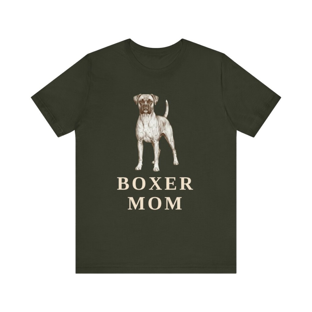 Boxer Mom Shirt, Vintage Dog Sketch Tee, Dog Mom Gift