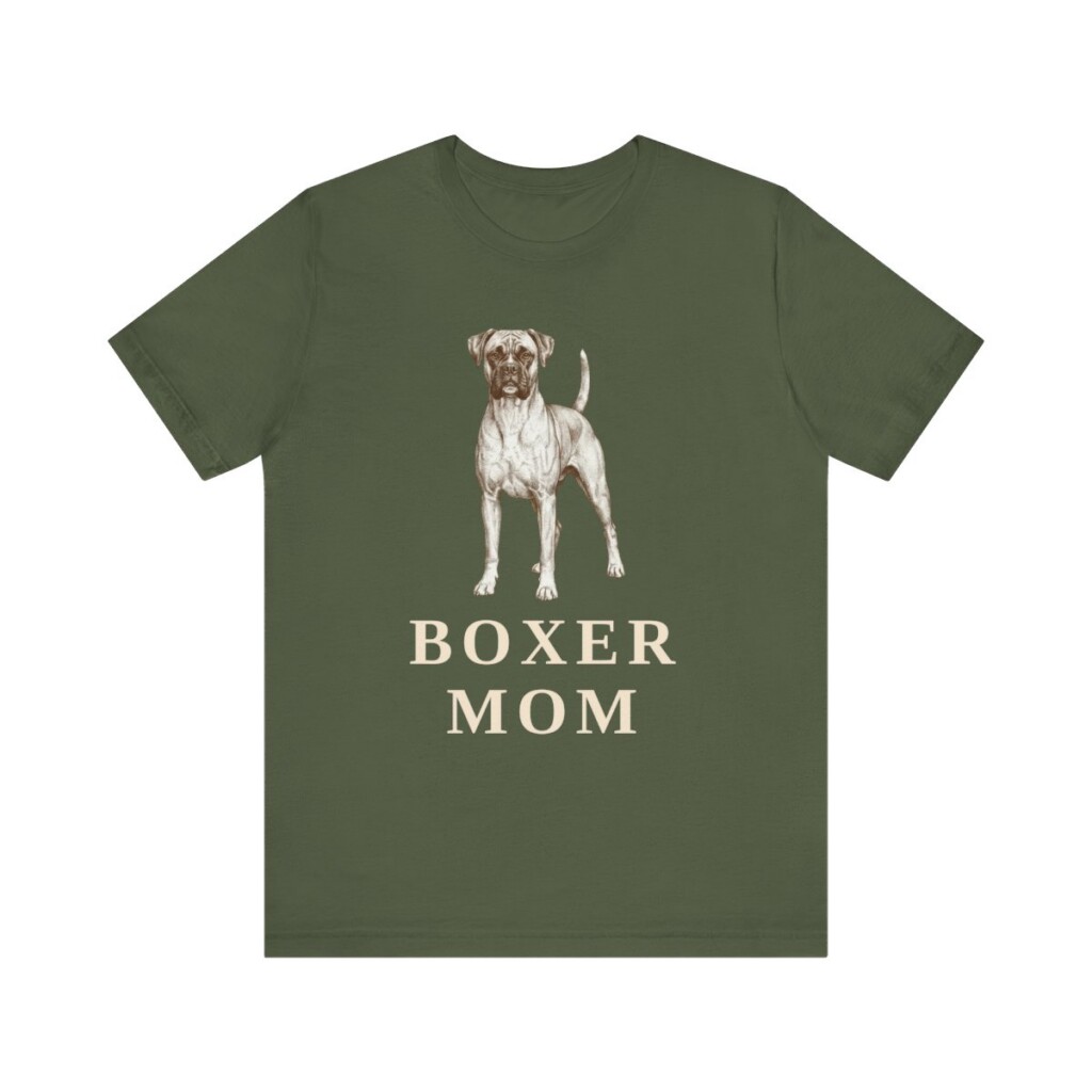 Boxer Mom Shirt, Vintage Dog Sketch Tee, Dog Mom Gift