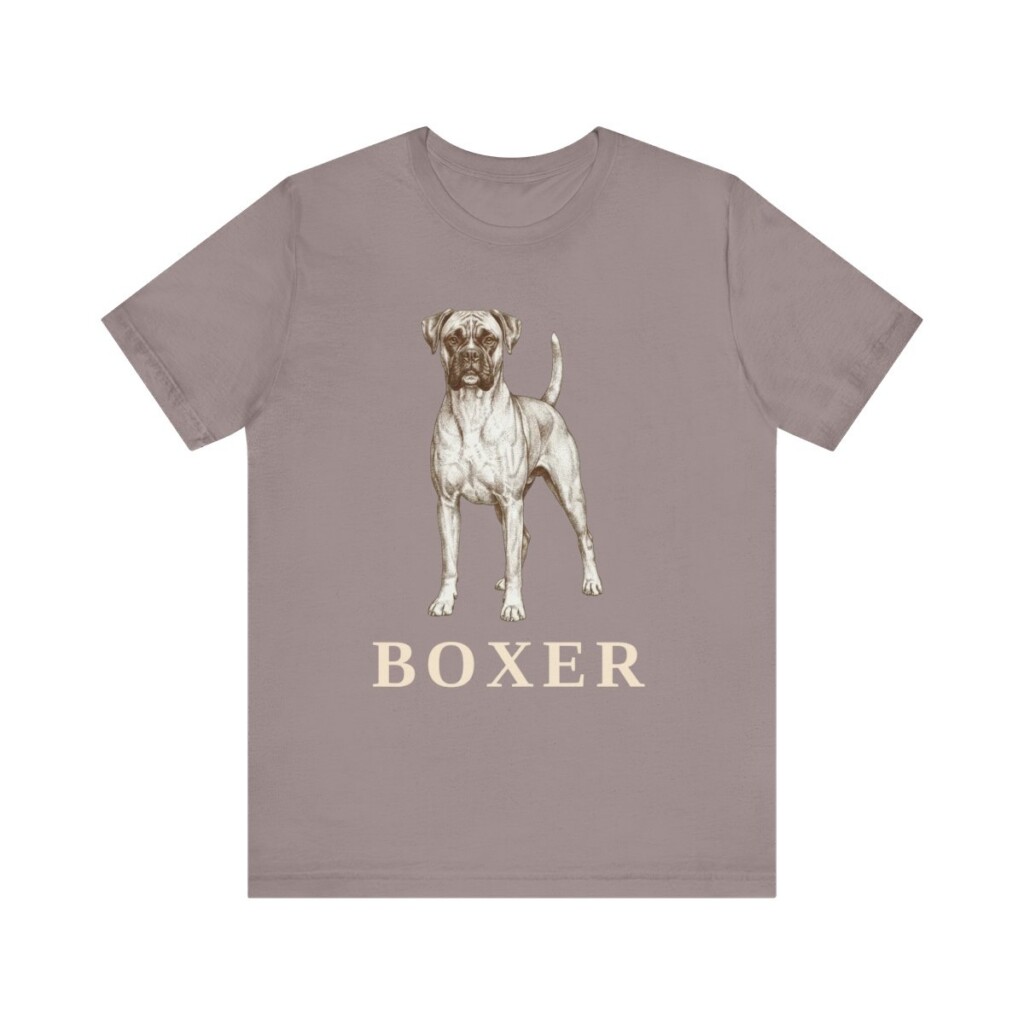 Boxer Lover Shirt, Vintage Dog Sketch Tee, Dog Lover Gift