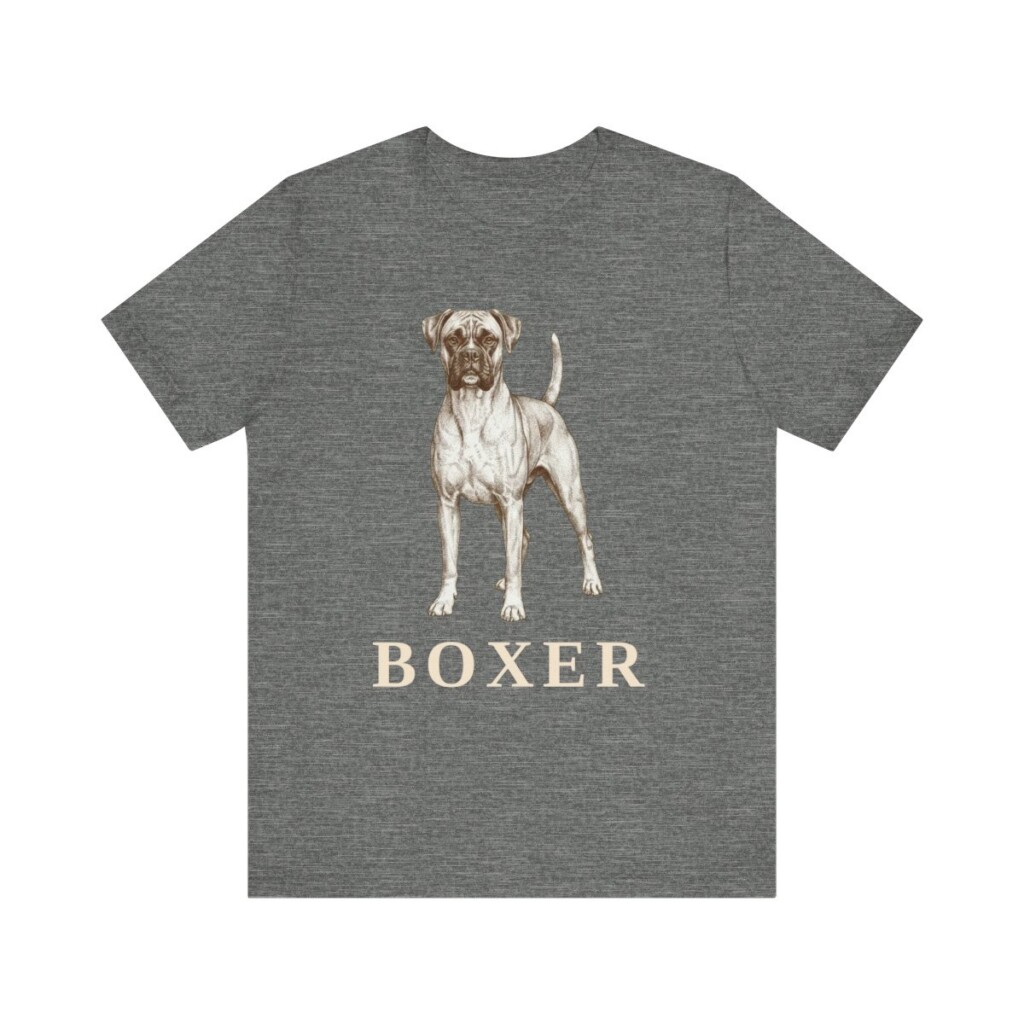 Boxer Lover Shirt, Vintage Dog Sketch Tee, Dog Lover Gift