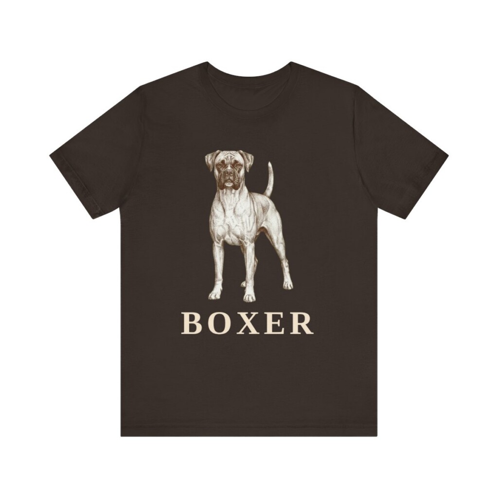 Boxer Lover Shirt, Vintage Dog Sketch Tee, Dog Lover Gift