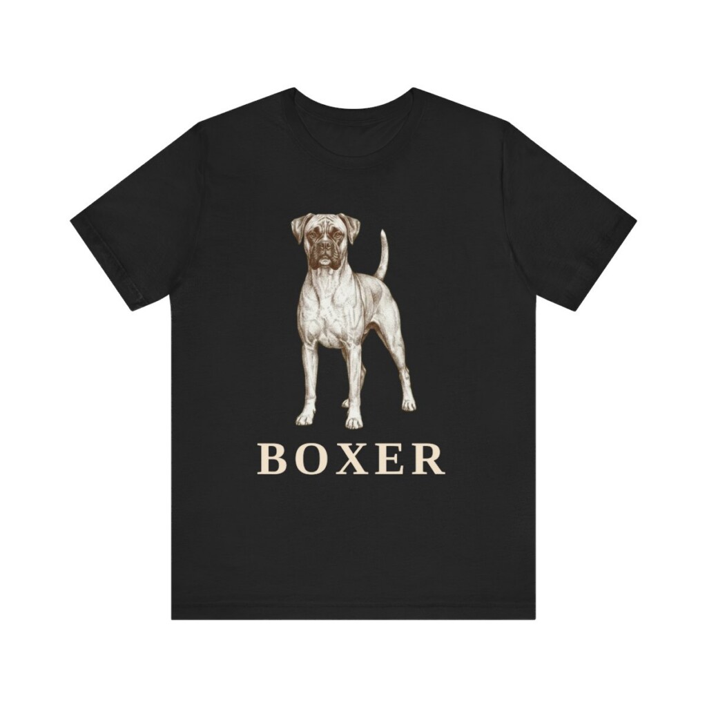 Boxer Lover Shirt, Vintage Dog Sketch Tee, Dog Lover Gift