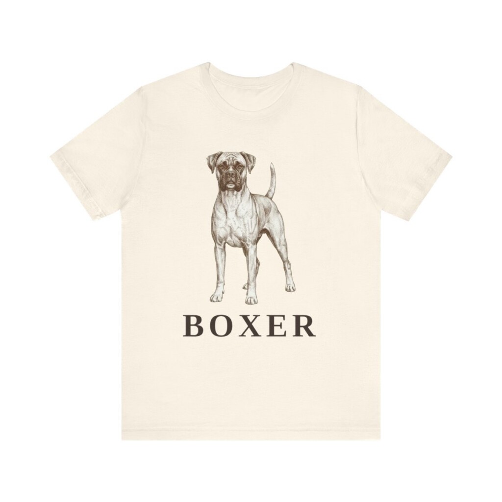 Boxer Lover Shirt, Vintage Dog Sketch Tee, Dog Lover Gift
