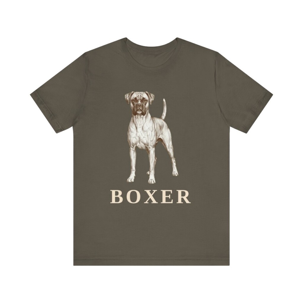 Boxer Lover Shirt, Vintage Dog Sketch Tee, Dog Lover Gift
