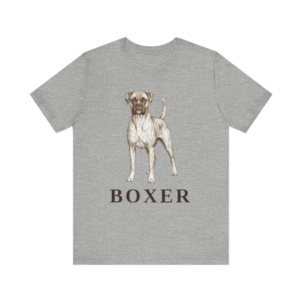 Boxer Lover Shirt, Vintage Dog Sketch Tee, Dog Lover Gift