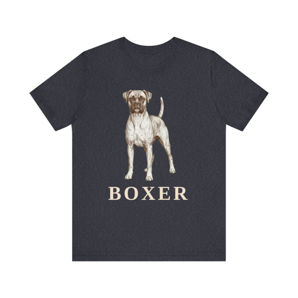 Boxer Lover Shirt, Vintage Dog Sketch Tee, Dog Lover Gift