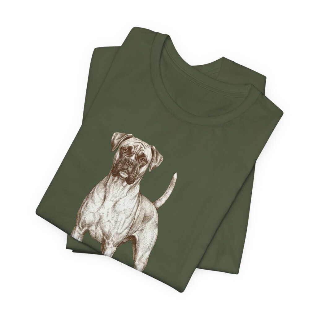 Boxer Lover Shirt, Vintage Dog Sketch Tee, Dog Lover Gift