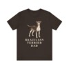 Brazilian Terrier Dad Shirt, Vintage Dog Sketch Tee, Dog Dad Gift