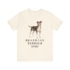Brazilian Terrier Dad Shirt, Vintage Dog Sketch Tee, Dog Dad Gift