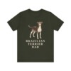 Brazilian Terrier Dad Shirt, Vintage Dog Sketch Tee, Dog Dad Gift