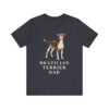 Brazilian Terrier Dad Shirt, Vintage Dog Sketch Tee, Dog Dad Gift