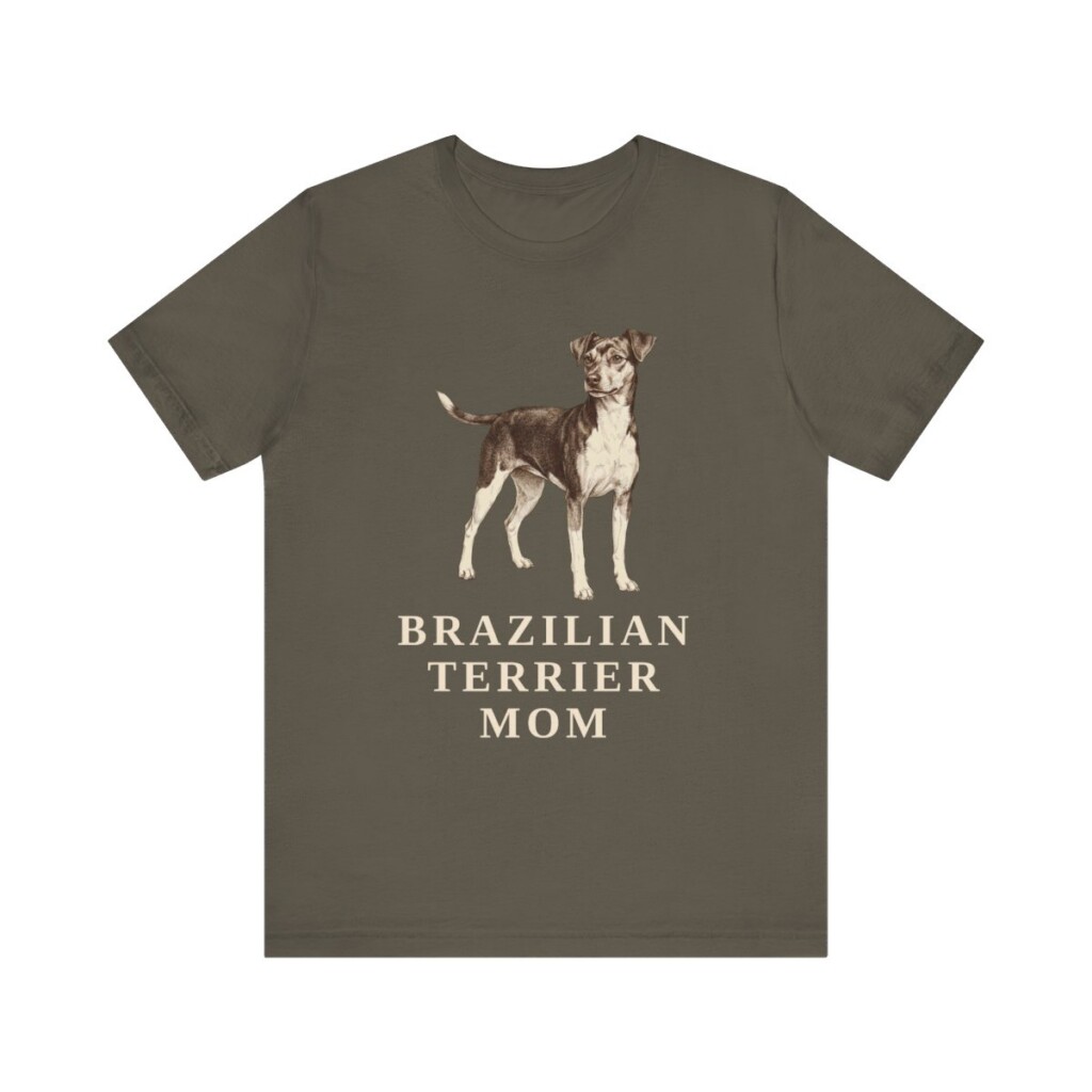 Brazilian Terrier Mom Shirt, Vintage Dog Sketch Tee, Dog Mom Gift Brazilian Terrier Mom Shirt, Vintage Dog Sketch Tee, Dog Mom Gift